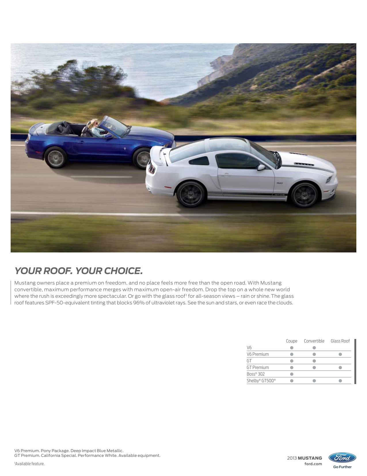 2013 Ford Mustang Brochure Page 1